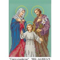 Рисунок на ткани для вышивания бисером "Святое семейство"